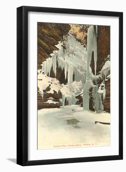 Winter, Watkins Glen, New York-null-Framed Art Print