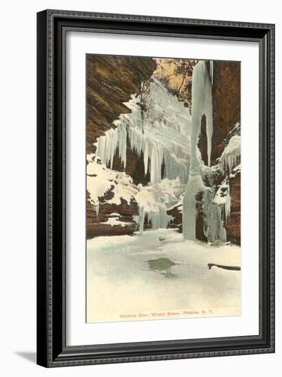 Winter, Watkins Glen, New York-null-Framed Art Print