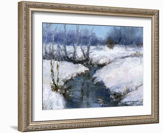 Winter White-Barbara Chenault-Framed Art Print