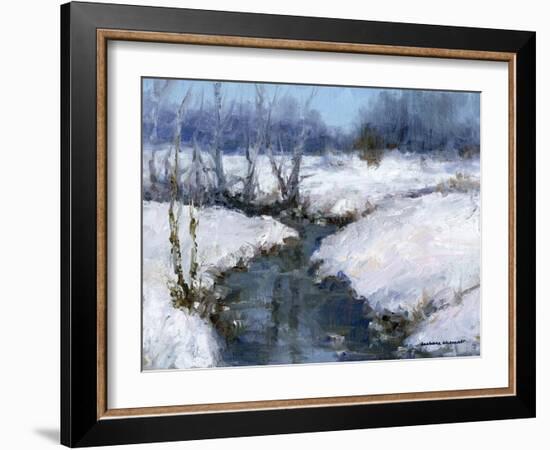 Winter White-Barbara Chenault-Framed Art Print