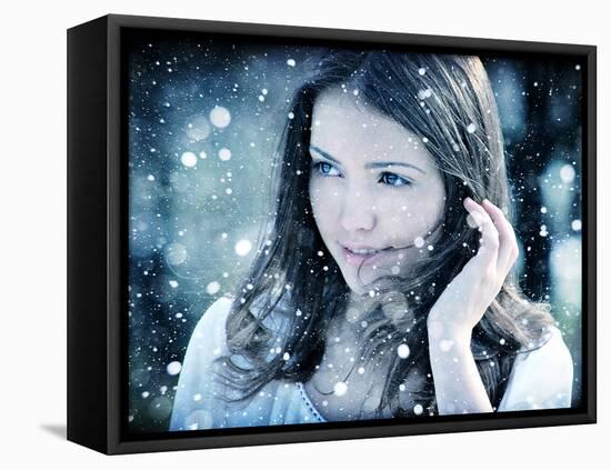 Winter Wish-Dimitri Caceaune-Framed Premier Image Canvas