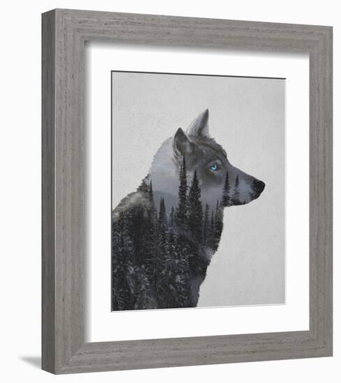 Winter Wolf-Davies Babies-Framed Art Print