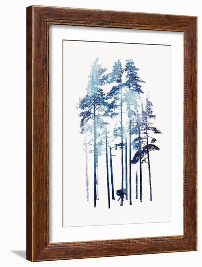 Winter Wolf-Robert Farkas-Framed Premium Giclee Print