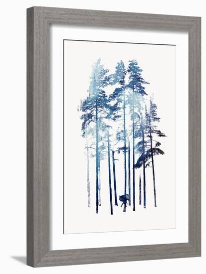 Winter Wolf-Robert Farkas-Framed Art Print