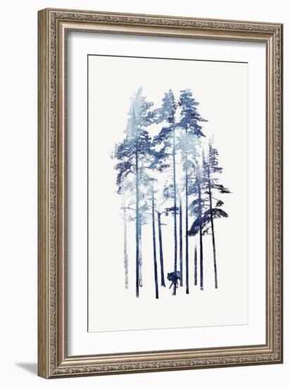 Winter Wolf-Robert Farkas-Framed Giclee Print