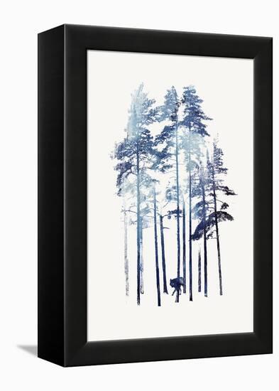 Winter Wolf-Robert Farkas-Framed Premier Image Canvas