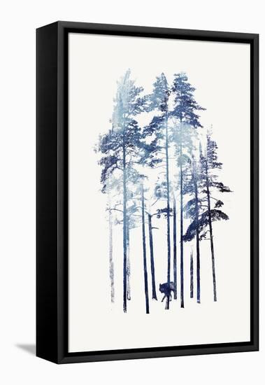 Winter Wolf-Robert Farkas-Framed Premier Image Canvas