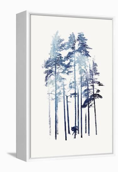 Winter Wolf-Robert Farkas-Framed Premier Image Canvas