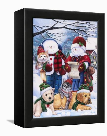 Winter Wonder Friends-Jenny Newland-Framed Premier Image Canvas