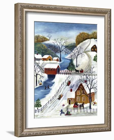 Winter Wonderland Home for the Holidays-Cheryl Bartley-Framed Giclee Print