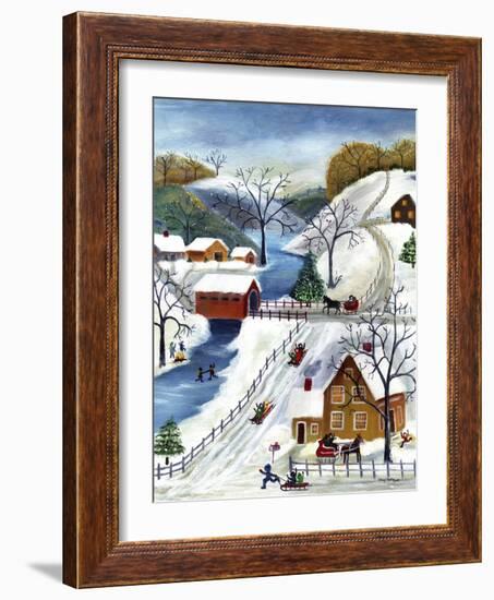 Winter Wonderland Home for the Holidays-Cheryl Bartley-Framed Giclee Print