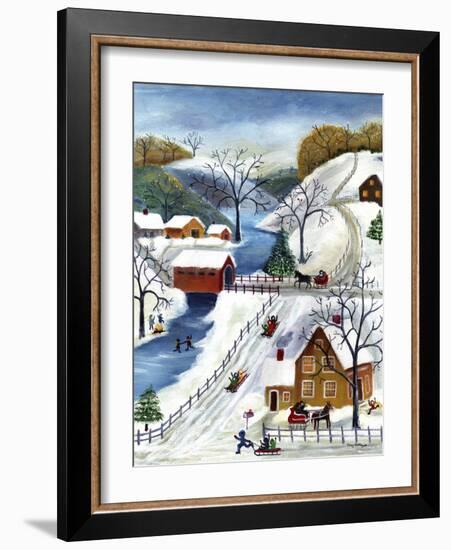 Winter Wonderland Home for the Holidays-Cheryl Bartley-Framed Giclee Print