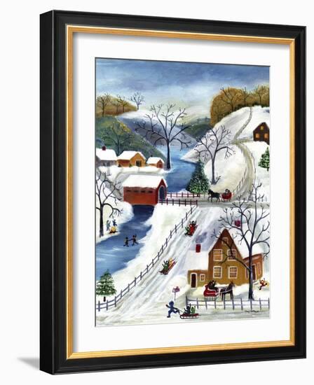 Winter Wonderland Home for the Holidays-Cheryl Bartley-Framed Giclee Print