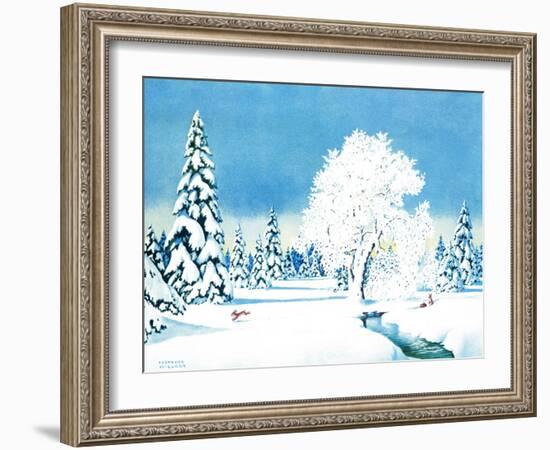 Winter Wonderland - Jack & Jill-Florence McCurdy-Framed Giclee Print