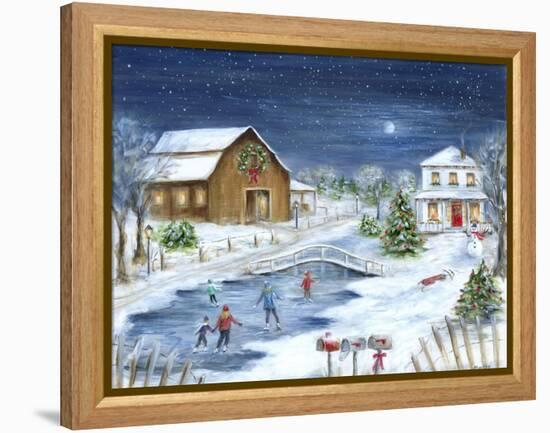 Winter Wonderland-Marilyn Dunlap-Framed Stretched Canvas