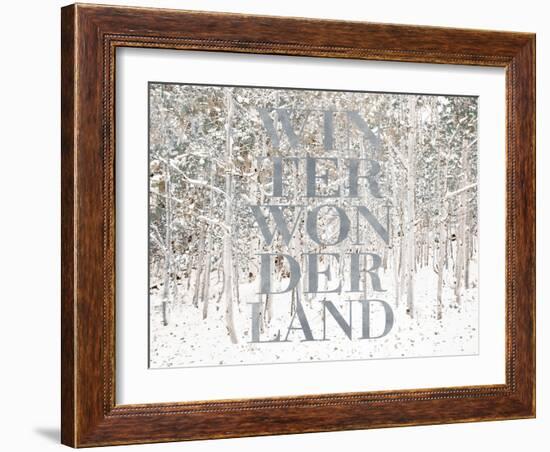 Winter Wonderland-Shelley Lake-Framed Art Print