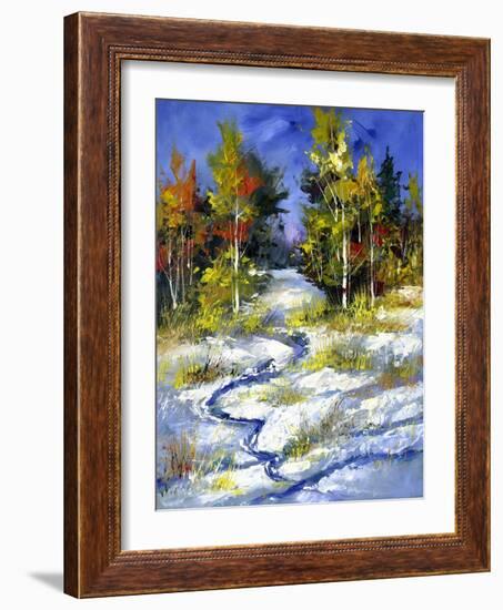 Winter Wood Cloudy Day-balaikin2009-Framed Art Print