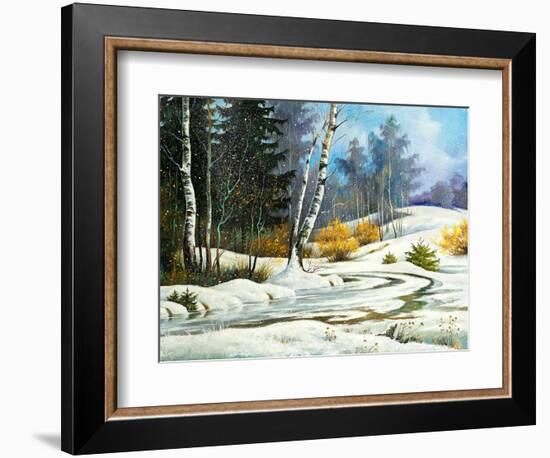 Winter Wood-balaikin2009-Framed Art Print