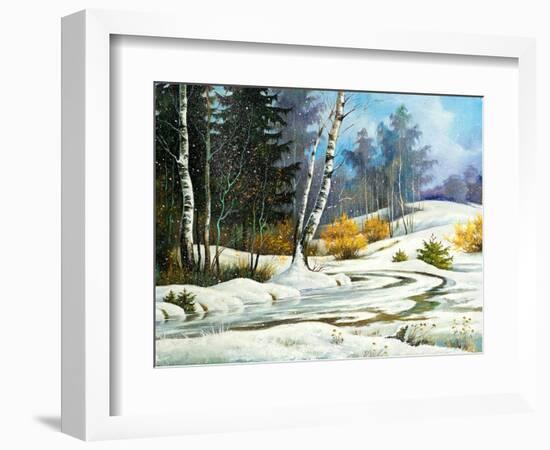 Winter Wood-balaikin2009-Framed Art Print