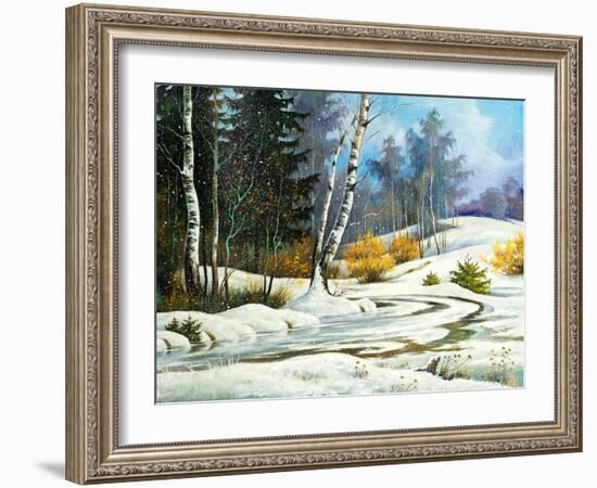 Winter Wood-balaikin2009-Framed Art Print