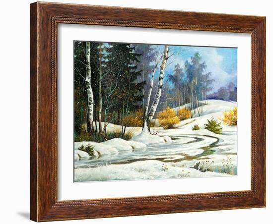 Winter Wood-balaikin2009-Framed Art Print