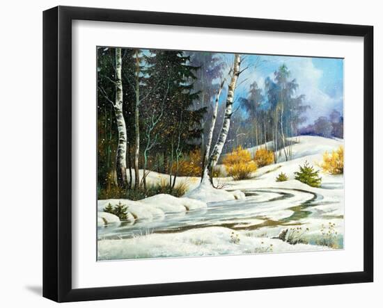 Winter Wood-balaikin2009-Framed Art Print