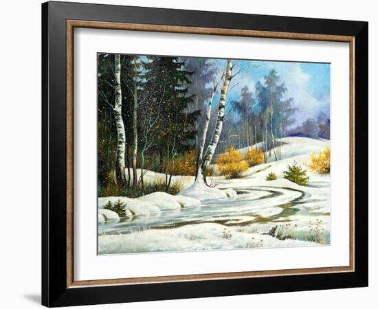 Winter Wood-balaikin2009-Framed Art Print