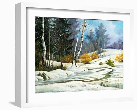 Winter Wood-balaikin2009-Framed Art Print