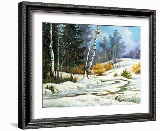 Winter Wood-balaikin2009-Framed Art Print