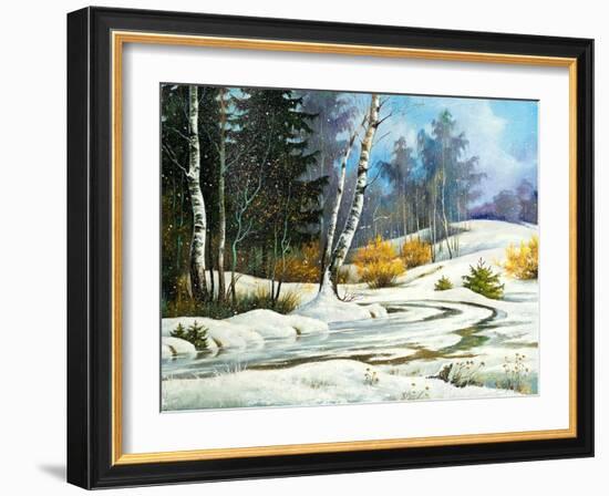 Winter Wood-balaikin2009-Framed Art Print