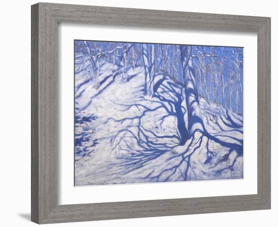 Winter Woodland, Near Courcheval, 2008-Andrew Macara-Framed Giclee Print