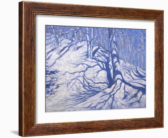 Winter Woodland, Near Courcheval, 2008-Andrew Macara-Framed Giclee Print