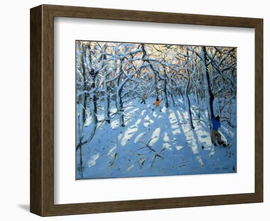 Winter Woodland, Near Newhaven, Derbyshire-Andrew Macara-Framed Giclee Print