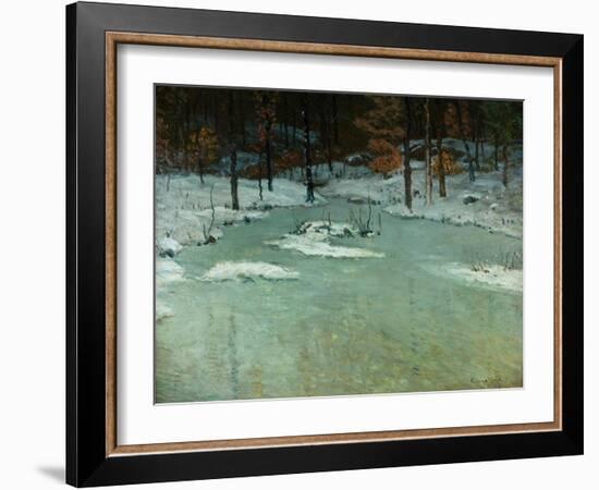 Winter Woods and Brook, c.1905-John Joseph Enneking-Framed Giclee Print