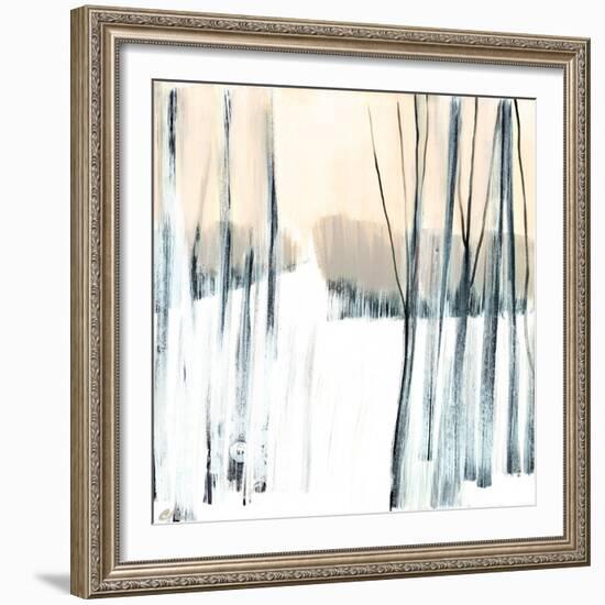 Winter Woods II (wheat)-Cathe Hendrick-Framed Art Print