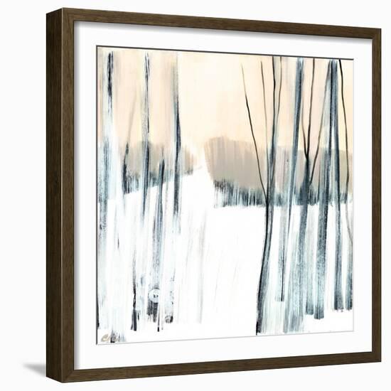 Winter Woods II (wheat)-Cathe Hendrick-Framed Art Print