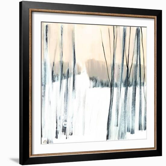 Winter Woods II (wheat)-Cathe Hendrick-Framed Art Print