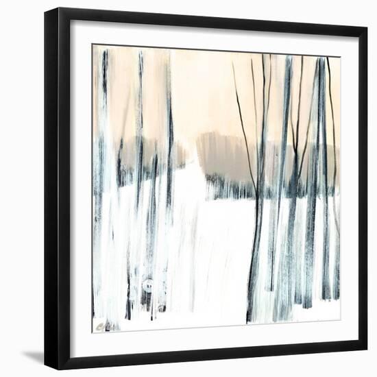 Winter Woods II (wheat)-Cathe Hendrick-Framed Art Print