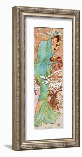 Winter-Alphonse Mucha-Framed Premium Giclee Print