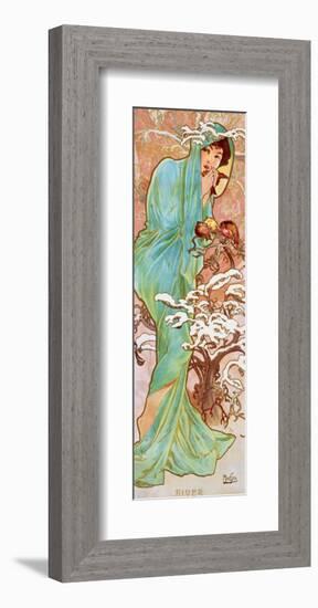 Winter-Alphonse Mucha-Framed Premium Giclee Print