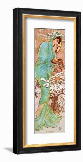 Winter-Alphonse Mucha-Framed Premium Giclee Print