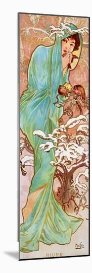 Winter-Alphonse Mucha-Mounted Premium Giclee Print