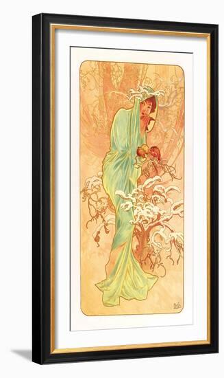 Winter-Alphonse Mucha-Framed Premium Giclee Print