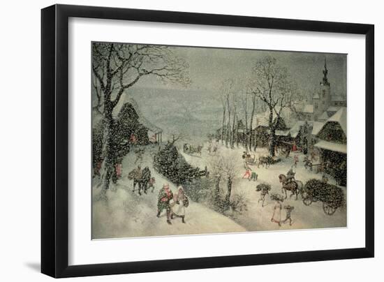 Winter-Lucas van Valckenborch-Framed Giclee Print