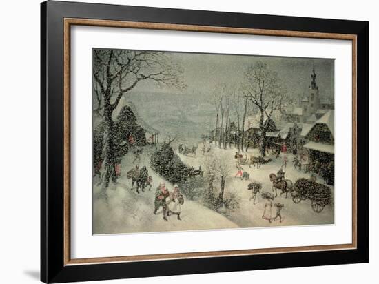 Winter-Lucas van Valckenborch-Framed Giclee Print