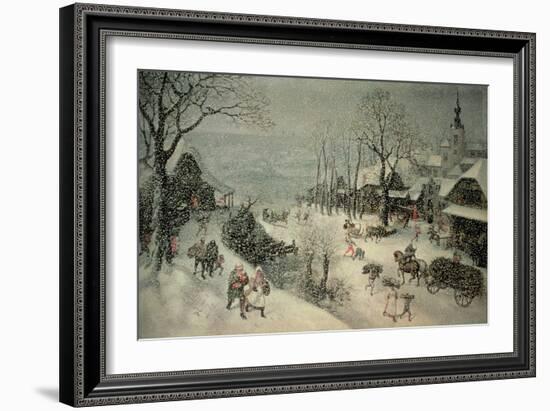 Winter-Lucas van Valckenborch-Framed Giclee Print