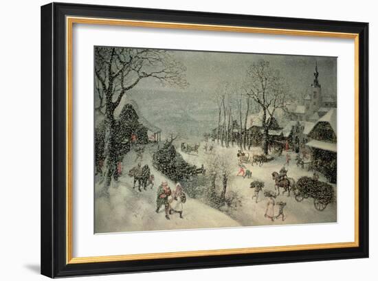 Winter-Lucas van Valckenborch-Framed Giclee Print