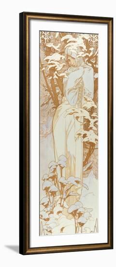 Winter-Alphonse Mucha-Framed Giclee Print