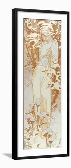 Winter-Alphonse Mucha-Framed Giclee Print