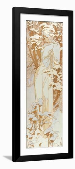 Winter-Alphonse Mucha-Framed Giclee Print